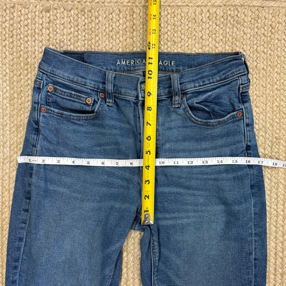 American Eagle Women’s Jeans Bundle Size 6 – ‘90s Skinny + Distressed Mom Jeans - Picture 7 of 16